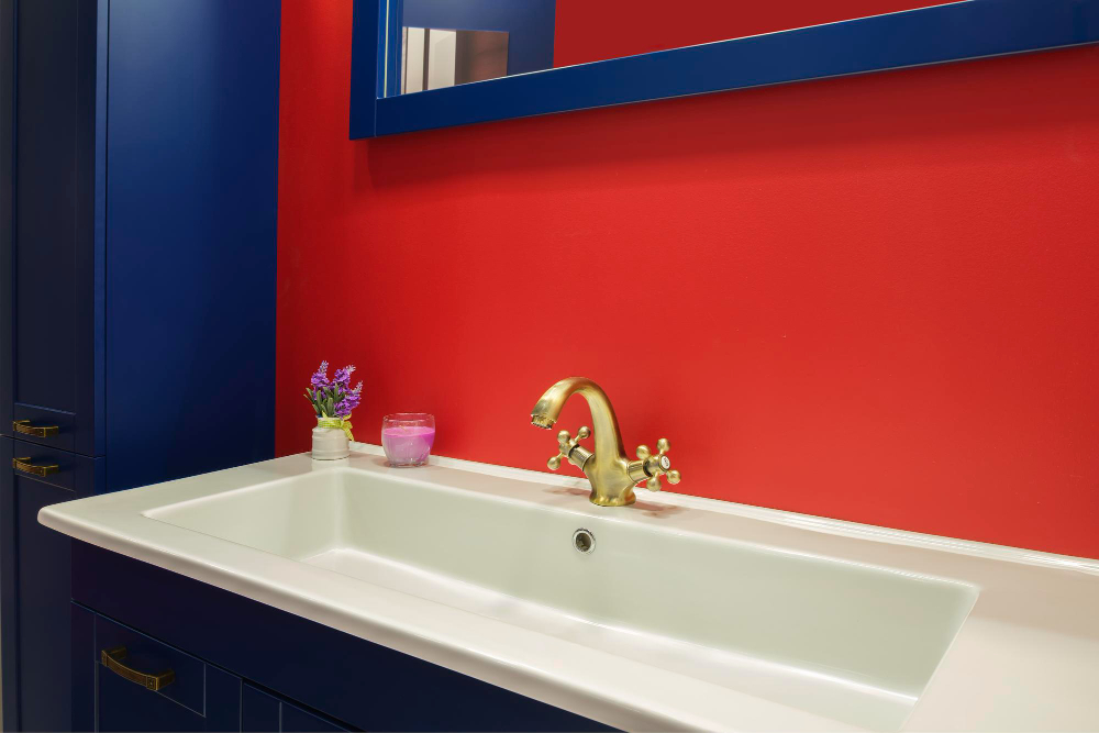 la couleur d'une salle de bain tendance